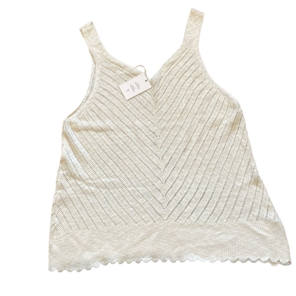 Gypsy‎ and Jade Cream Knit Tank Top